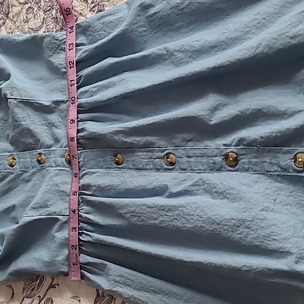 Japna Chambray Sweetheart Fit & Flare Dress - Picture 5 of 9